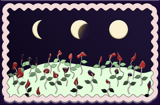 riri and the moons - sticker