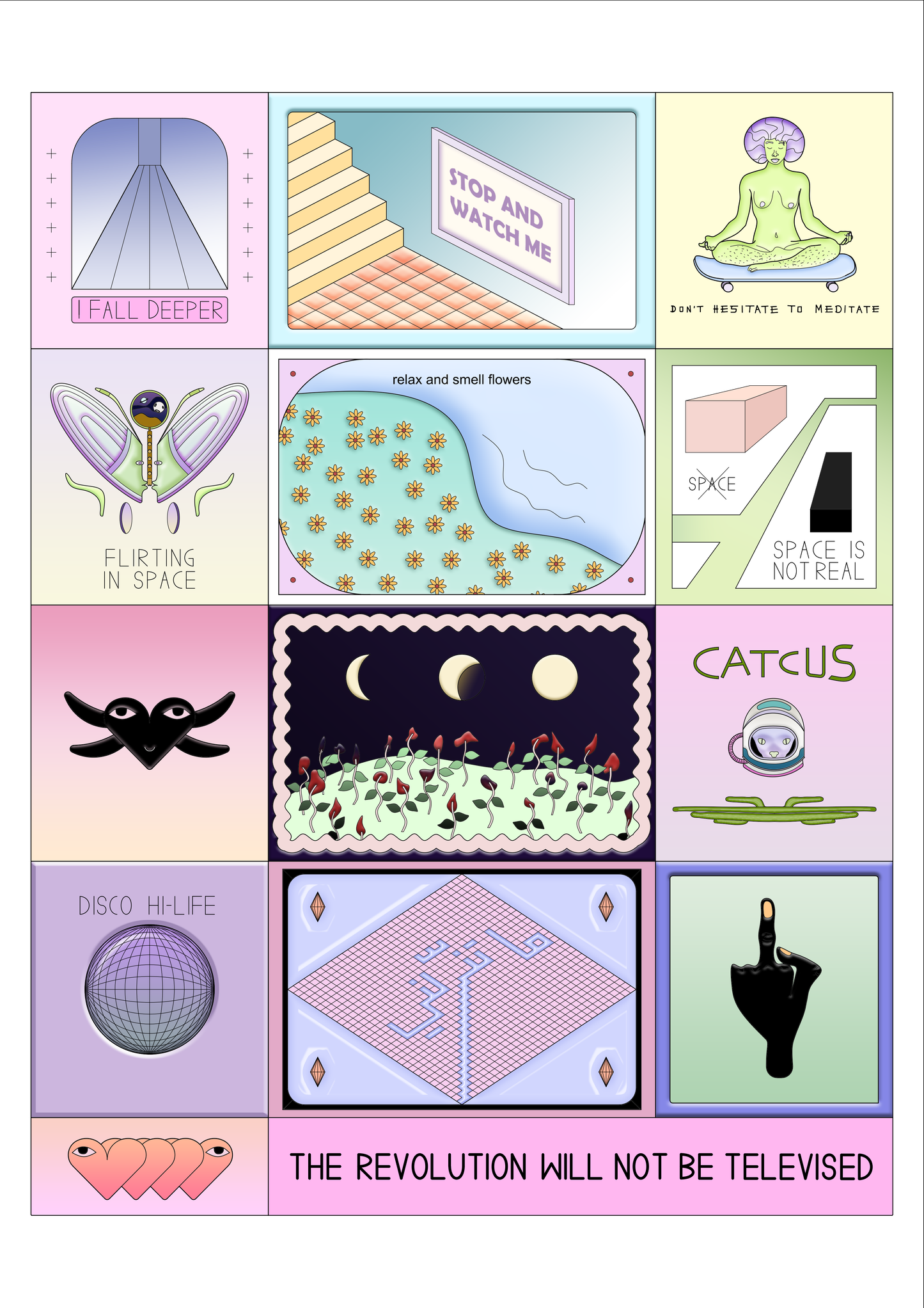 sticker set of 14