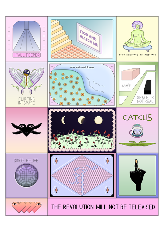 sticker set of 14