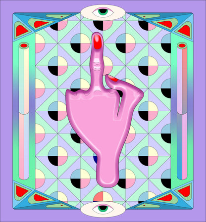 third finger بعينك
