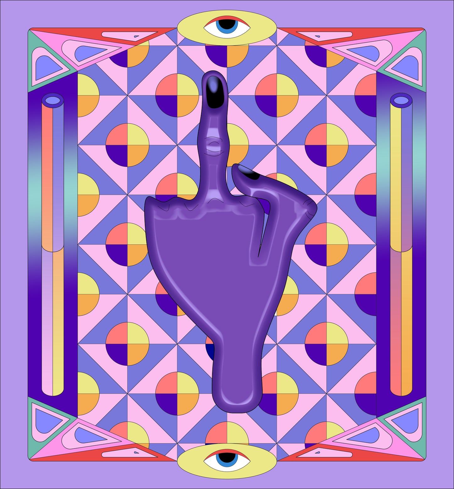 third finger بعينك