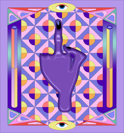 third finger بعينك